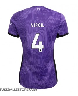 Günstige Liverpool Virgil van Dijk #4 3rd trikot Damen 2023-24 Kurzarm